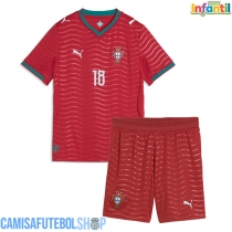 Camisa de time de futebol Portugal Pedro Neto #18 Replicas 1º Equipamento Infantil Mundo 2026 Manga Curta (+ Calças curtas)